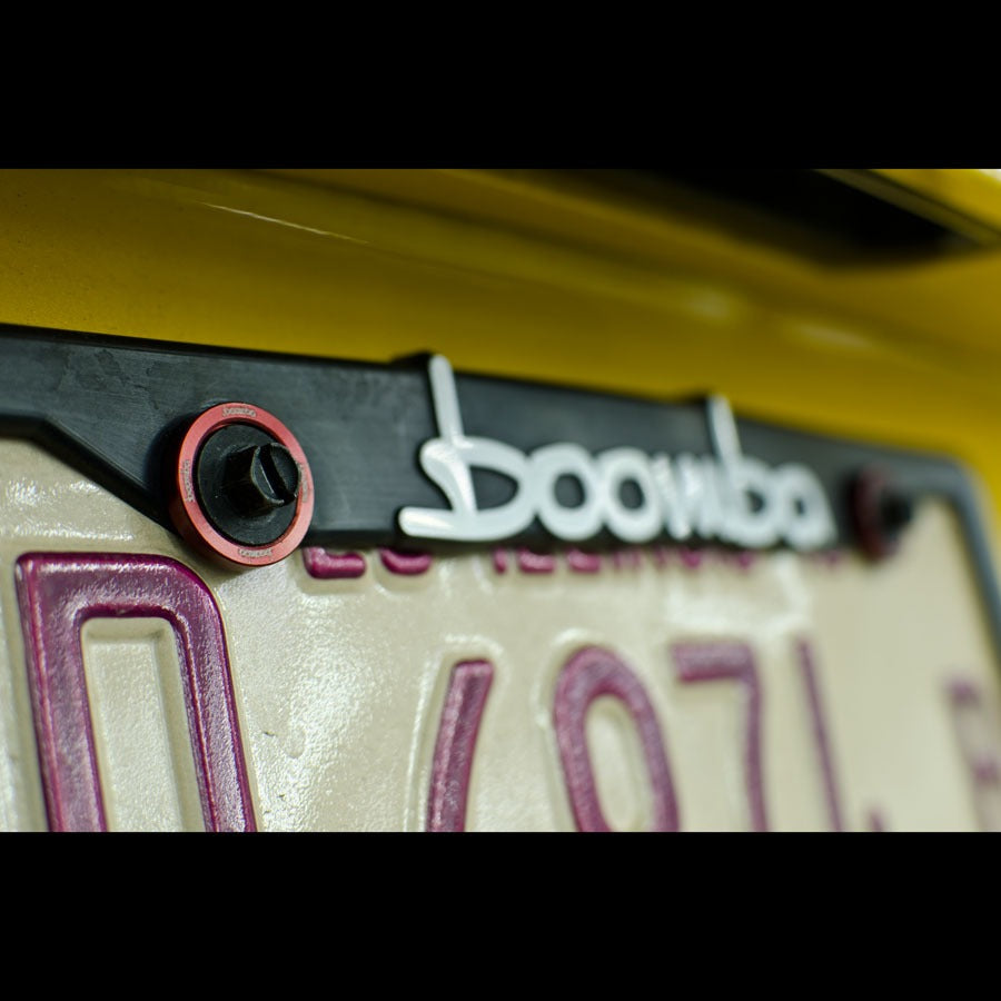 Boomba Racing Ford License Plate Washers - Black Anodized