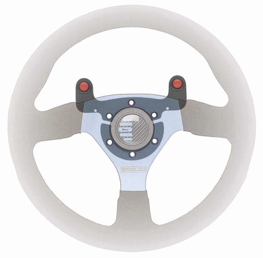 Sparco Push Button 1 Black - 015NE981