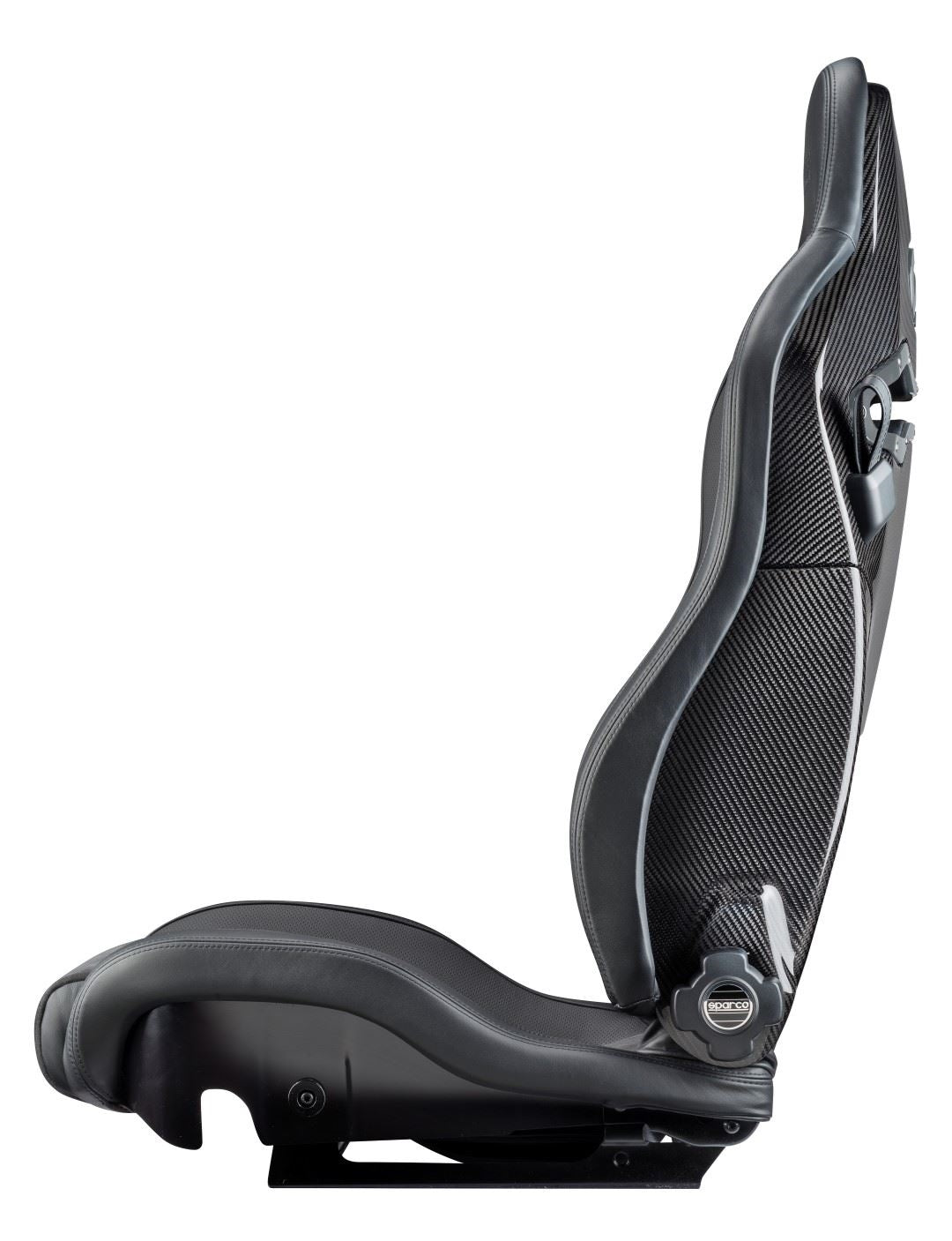 Sparco Seat SPX Special Edition Black/Red w/ Gloss Carbon Shell - Right - 00974ZGLNRRSDX