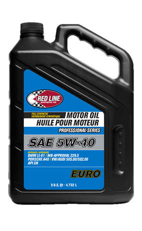 Red Line Pro-Series Euro 5W40 Motor Oil - 5 Quart by Red Line Oil