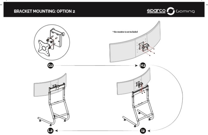 Sparco Gaming Monitor Stand - G02385NRRS
