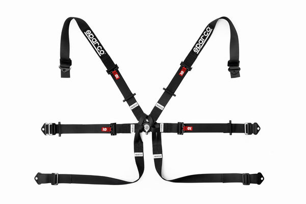 Sparco BELT COMP H3 PD 6PT STEEL Black - BRN0054B0K0100N