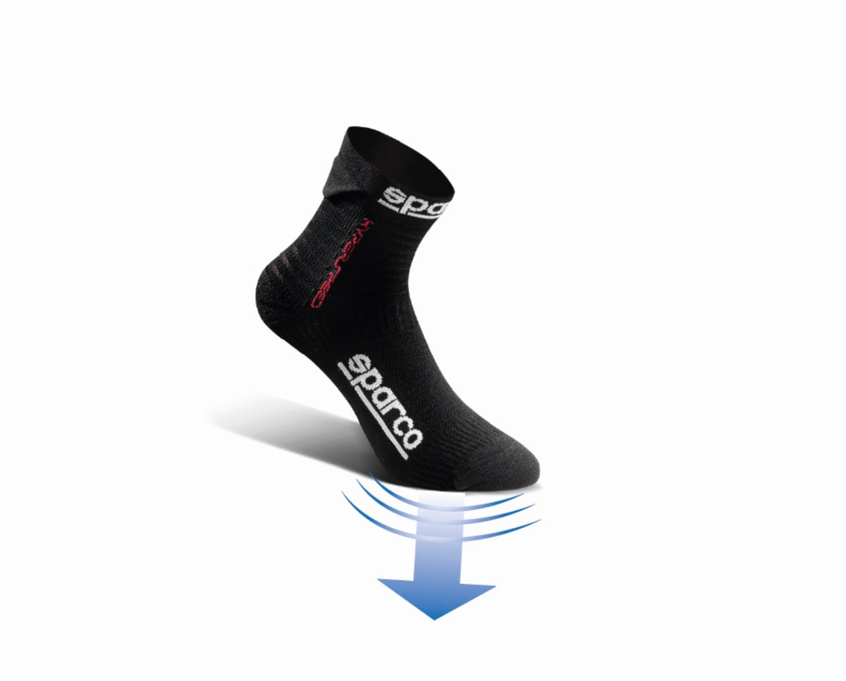 Sparco Socks Hyperspeed 44-45 Black/Blue - 01290NRAZ4445