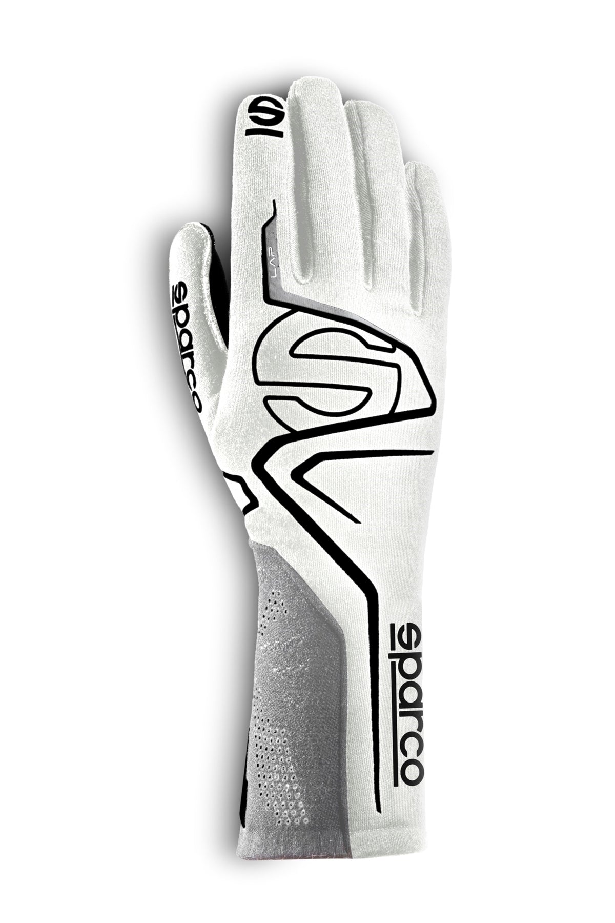 Sparco Glove Lap 10 Black/ White - 00131610NRBI