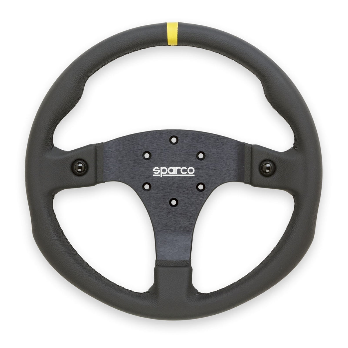 Sparco Steering Wheel R330B Suede w/ Button - 015R330PSO