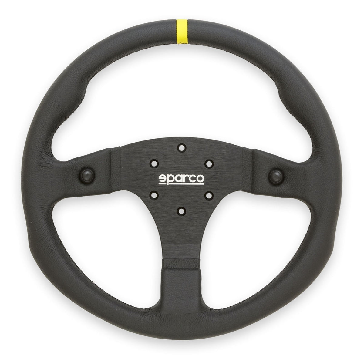 Sparco Steering Wheel R350B Suede w/ Button - 015R350PSO