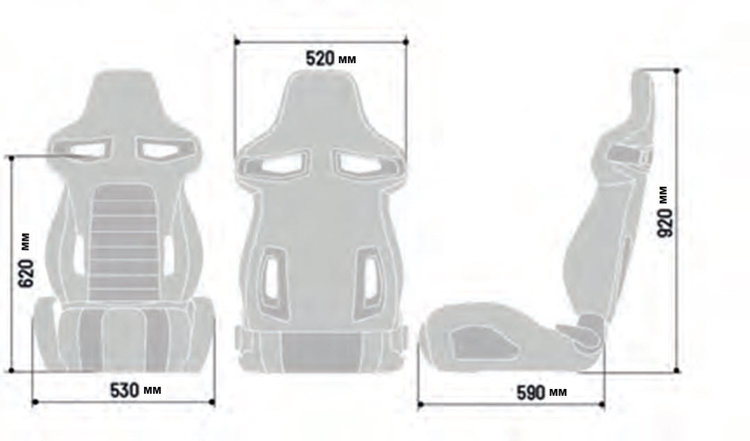 Sparco Seat R333 2021 Black/Grey - 009011NRGR