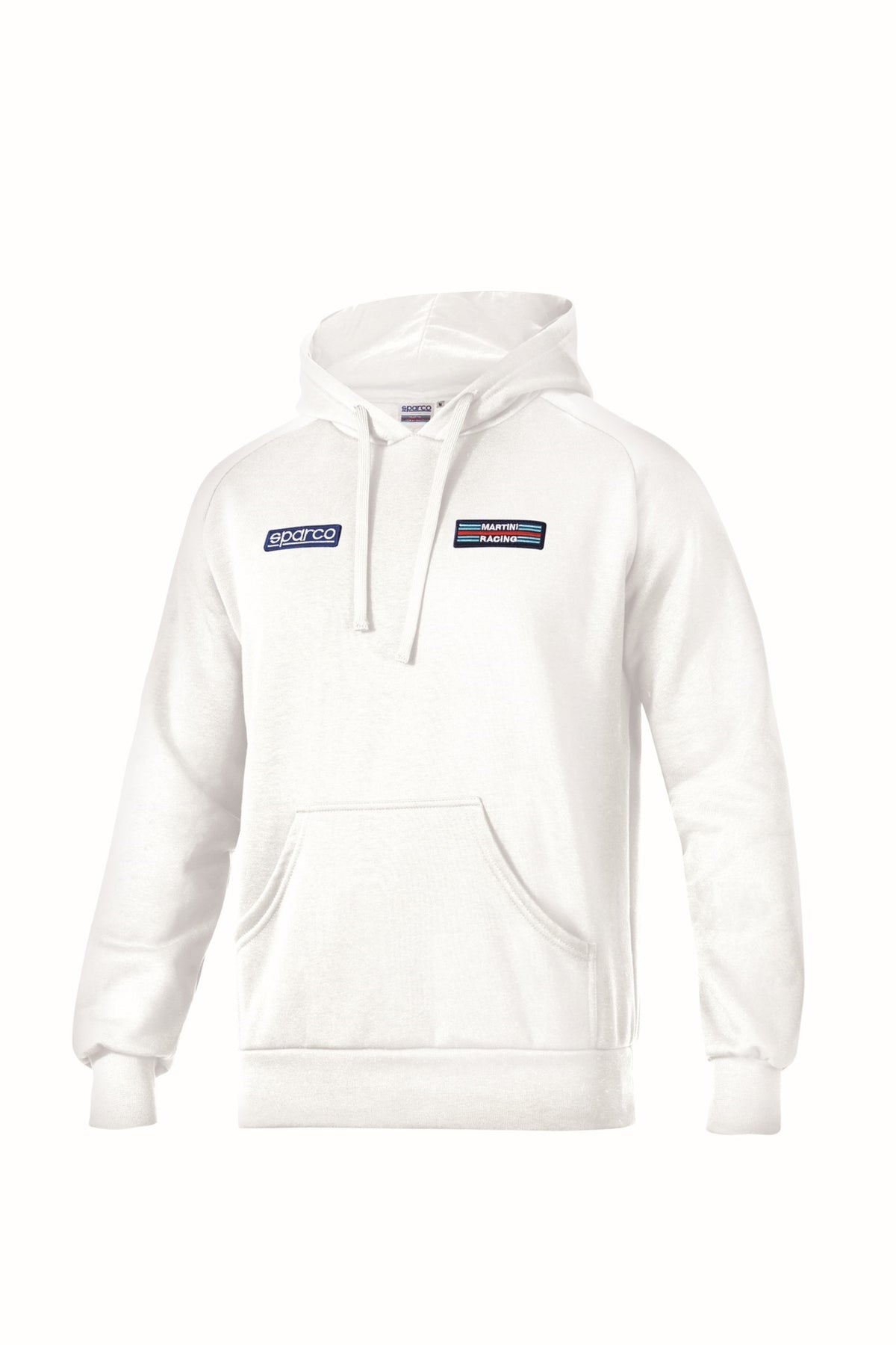Sparco Martini Stripes Hoodie Medium - White - 01340MRBI2M