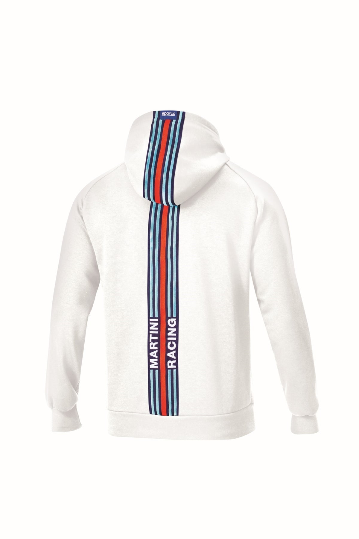 Sparco Martini Stripes Hoodie Medium - White - 01340MRBI2M
