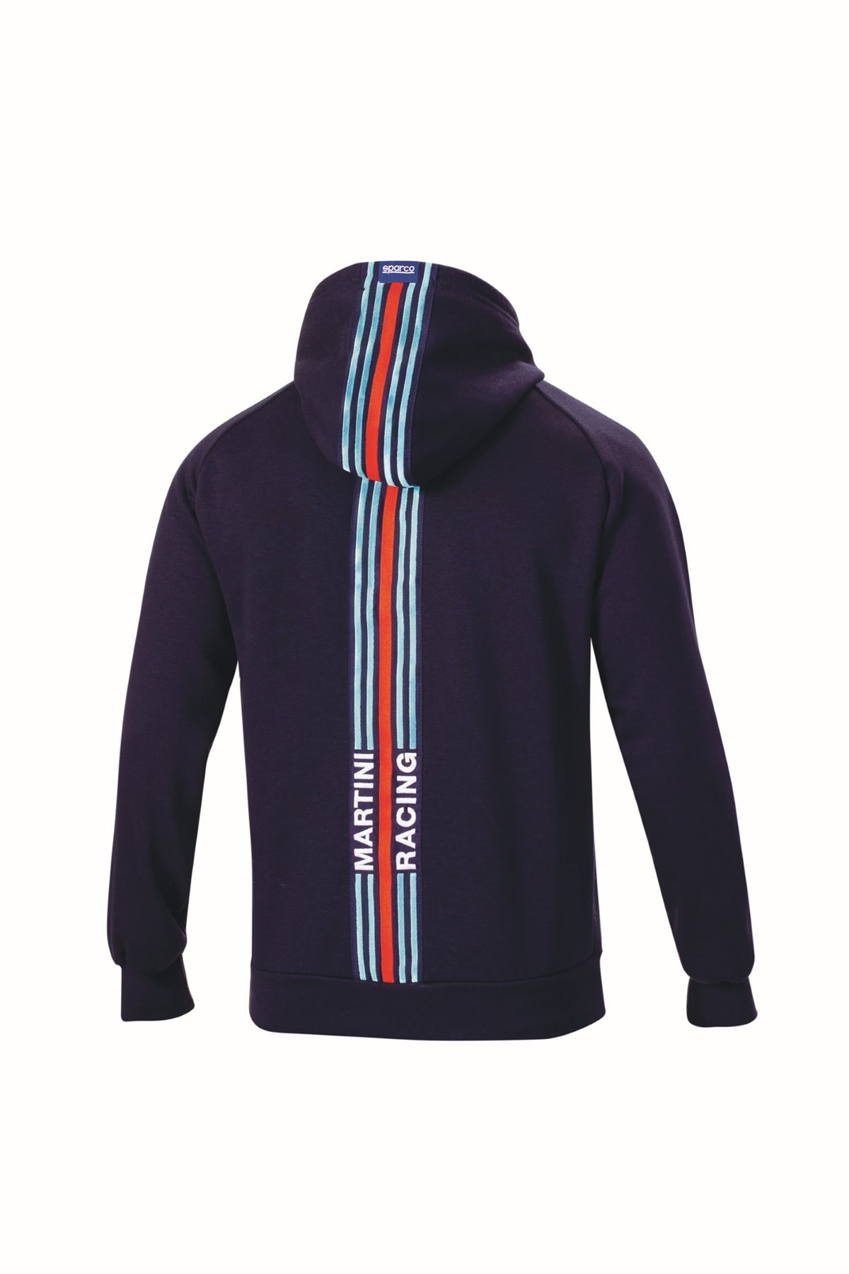 Sparco Martini Stripes Hoodie Medium - White - 01340MRBI2M