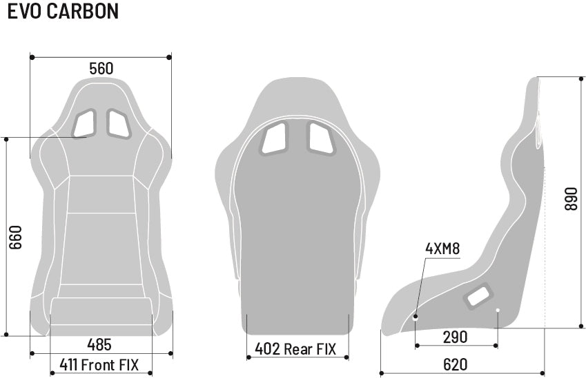 Sparco Seat Insert Evo L QRT Black - 01048KIT8013NR