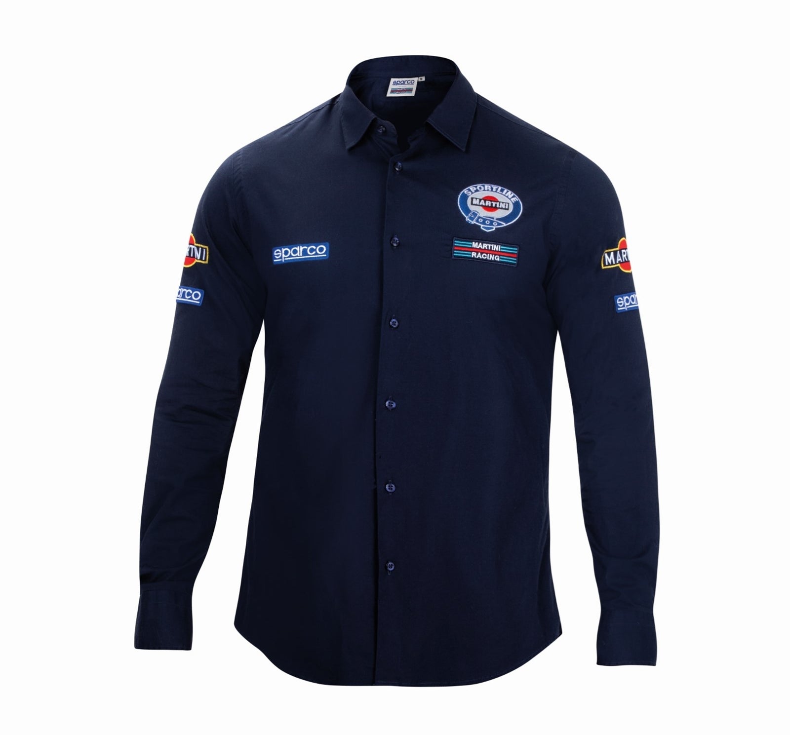 Sparco Martini High Collar Shirt Long Sleeve - Large - 002206MRBI3L