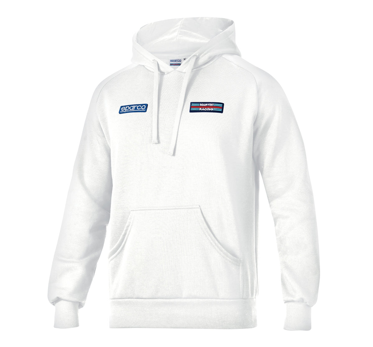 Sparco Martini Stripes Hoodie Medium - White - 01340MRBI2M