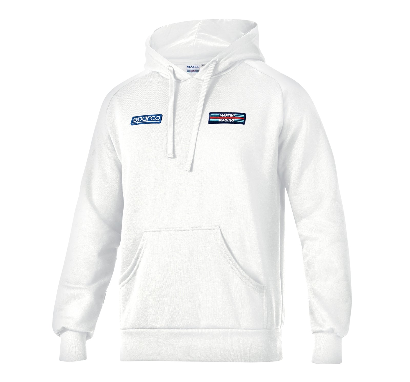 Sparco Martini Stripes Hoodie Medium - White - 01340MRBI2M