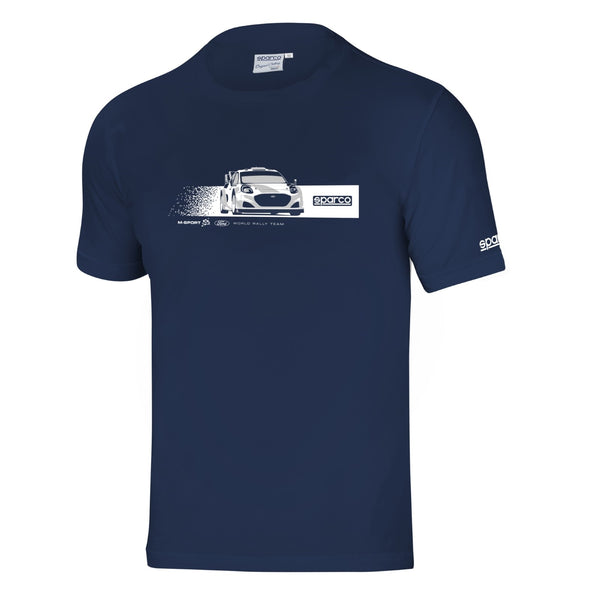 Sparco T-Shirt Rally Tri Navy Large - SP02010BM3L