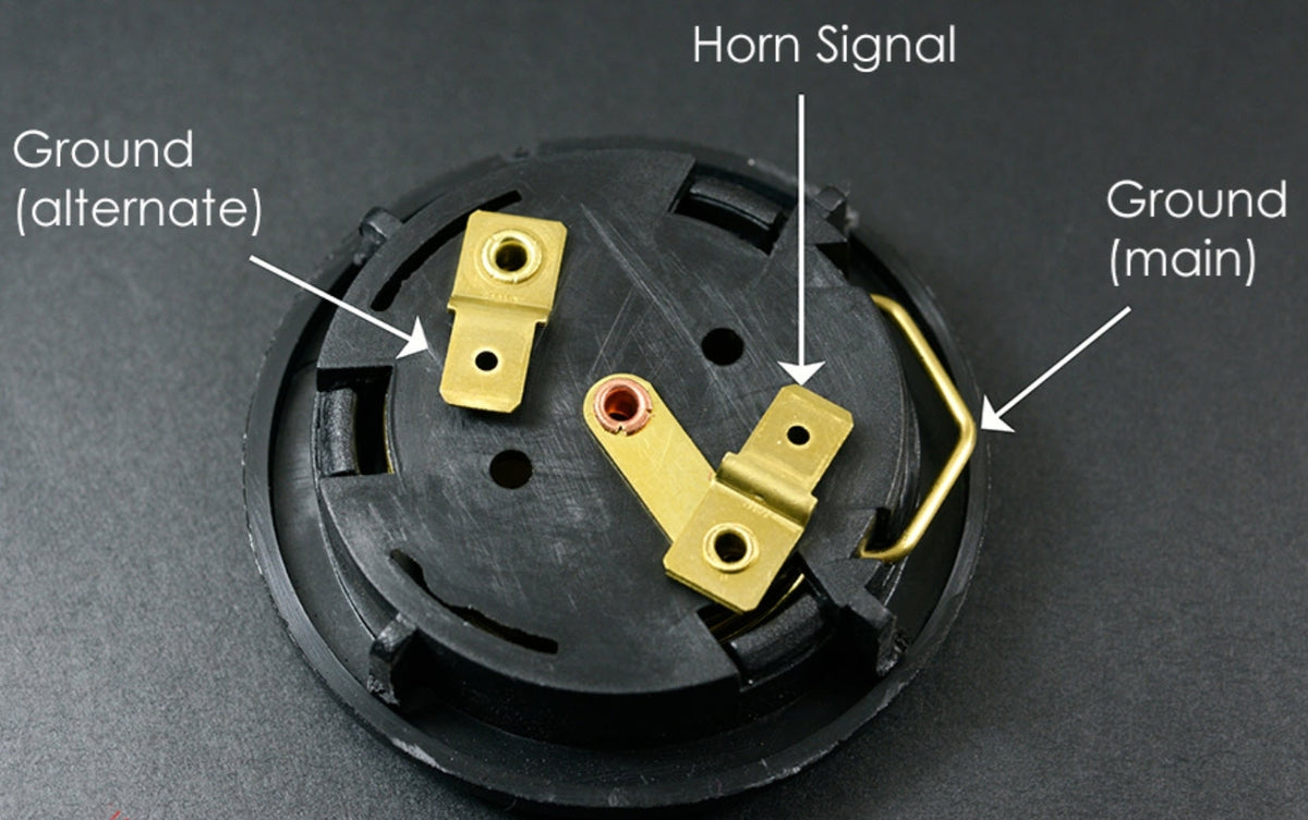 Sparco Horn Button Kit Small Yellow - 01596GI