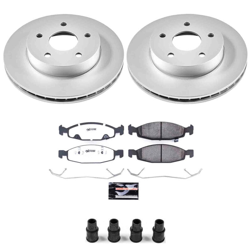 Power Stop 99-02 Jeep Grand Cherokee Front Z26 Coated Brake Kit - CPK2147-26
