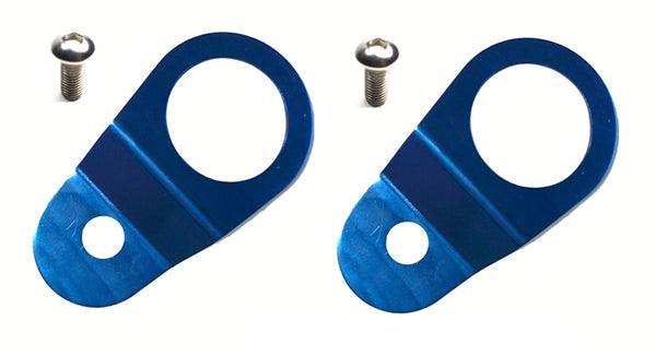 Torque Solution Radiator Mount Combo (Blue) : Mitsubishi Evolution 7/8/9 - TS-EV-014C for 2005-2006 Mitsubishi Lancer