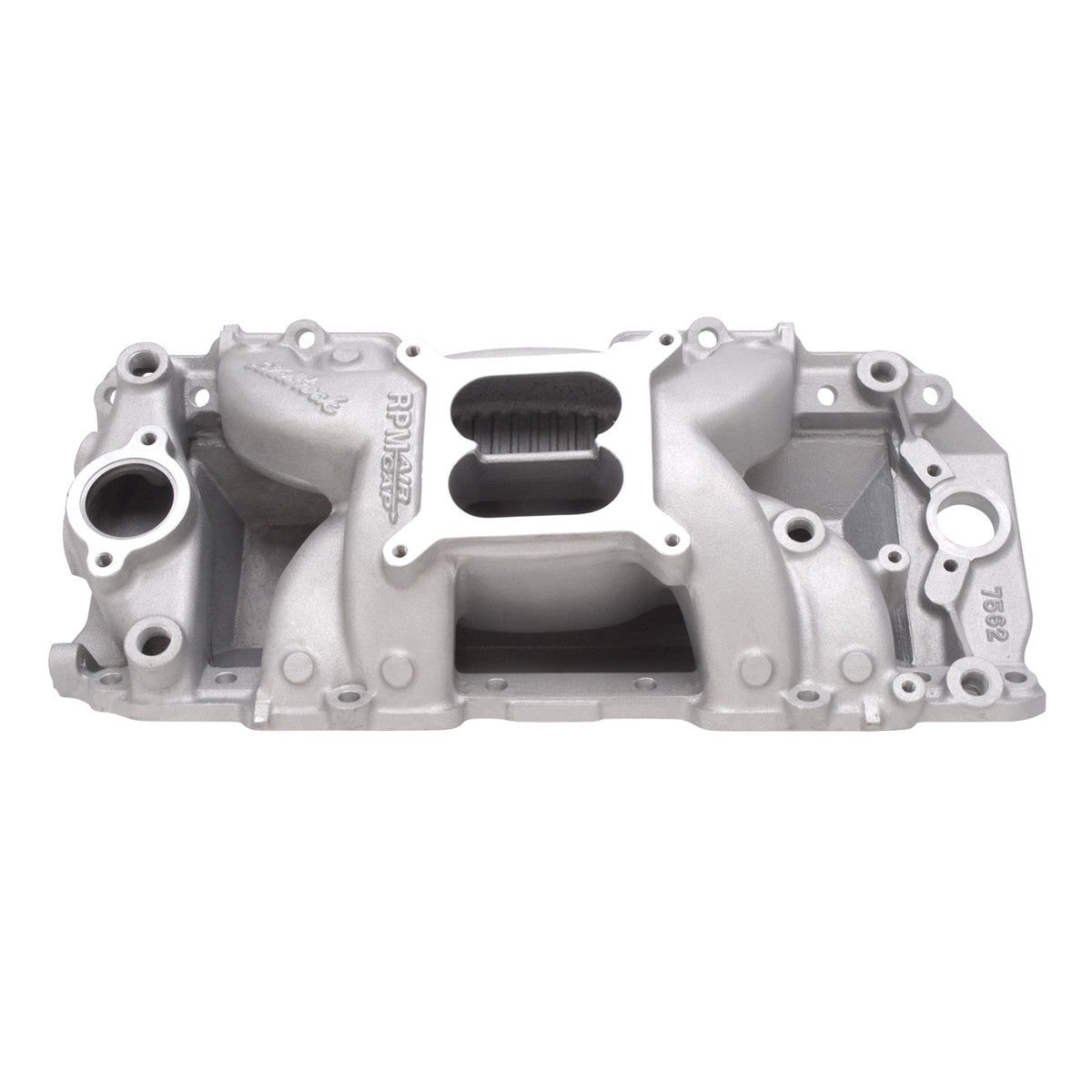 Edelbrock Chevy Big Block RPM Air-Gap 2-R Intake Manifold - Chrome Plasma Finish - 7562-CP
