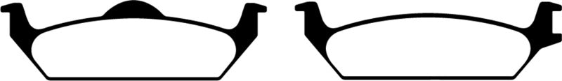 EBC 03-04 Dodge Dakota 2WD 3.9 Greenstuff Rear Brake Pads - DP61648 for 2003-2004 Dodge Dakota - front view