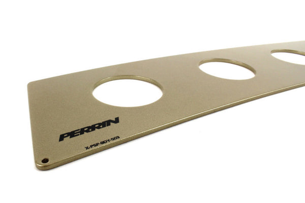 Perrin 2015+ Subaru WRX/STI Gold Rear Window Vent - PSP-BDY-503GD for 2015-2021 Subaru WRX STI - front view