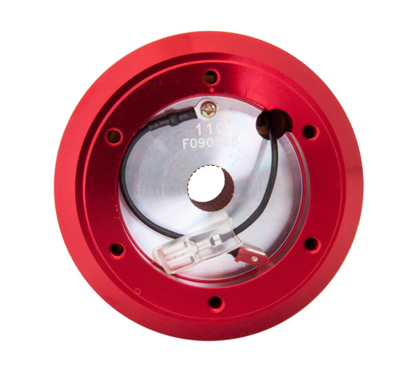 NRG Short Hub Adapter EG6 Civic / Integra - Red - SRK-110H-RD - front view