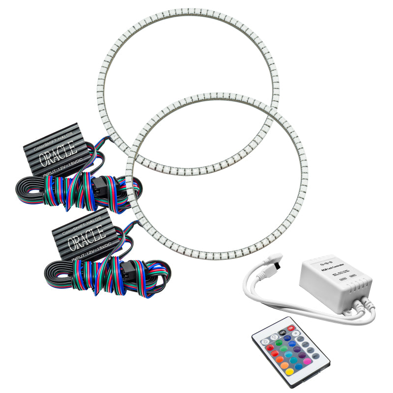 Oracle 7in Round Exterior Waterproof LED Halo Kit - ColorSHIFT w/ Simple Controller SEE WARRANTY - 3981-504