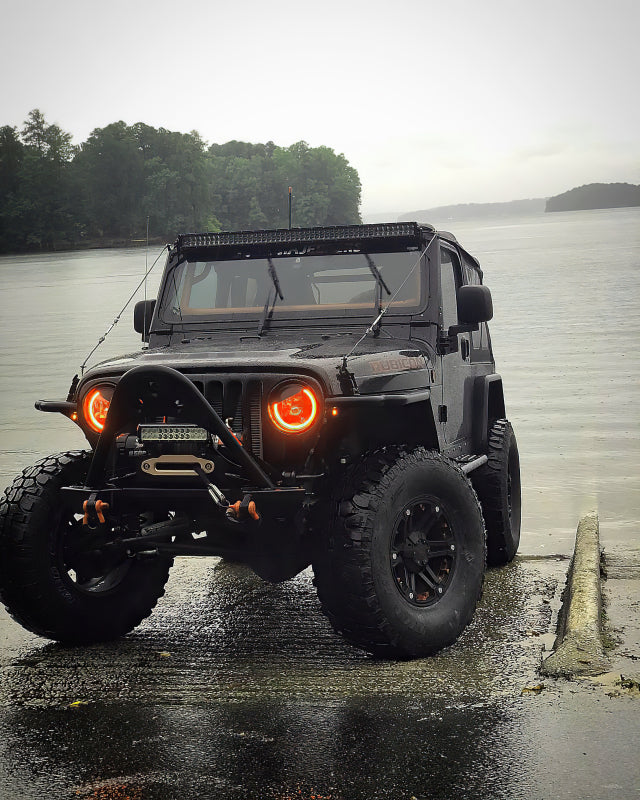 Oracle 7in High Powered LED Headlights - Black Bezel - ColorSHIFT 2.0 SEE WARRANTY - 5769-333