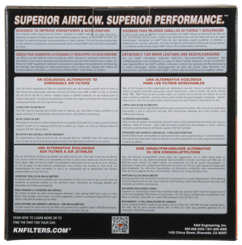 K&N Custom Round Racing Assembly Red 5.875in OD x1.313in ID x 1.813in Height - 56-1630