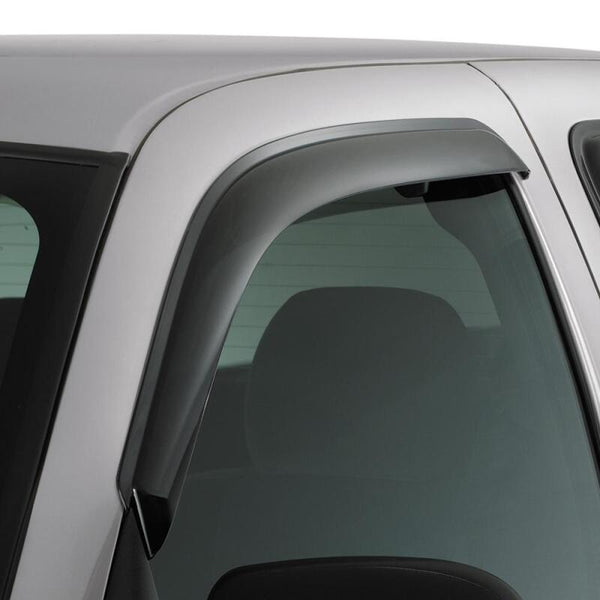 AVS 98-04 Nissan Frontier Ventvisor Outside Mount Window Deflectors 2pc - Smoke - 92212 for 1998-2004 Nissan Frontier - front