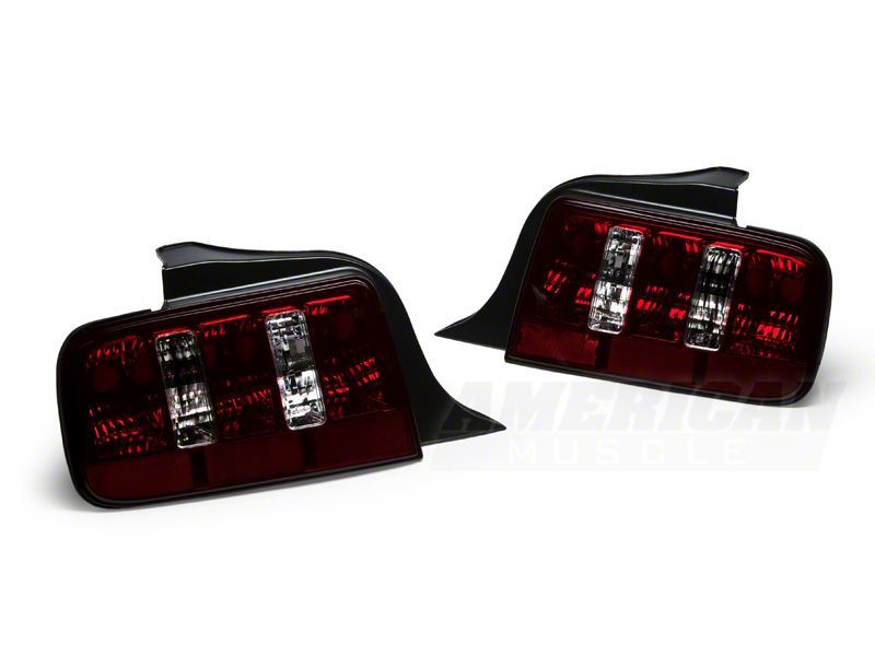 Raxiom 05-09 Ford Mustang Coyote Tail Lights- Blk Housing (Smoked Lens) - 49117