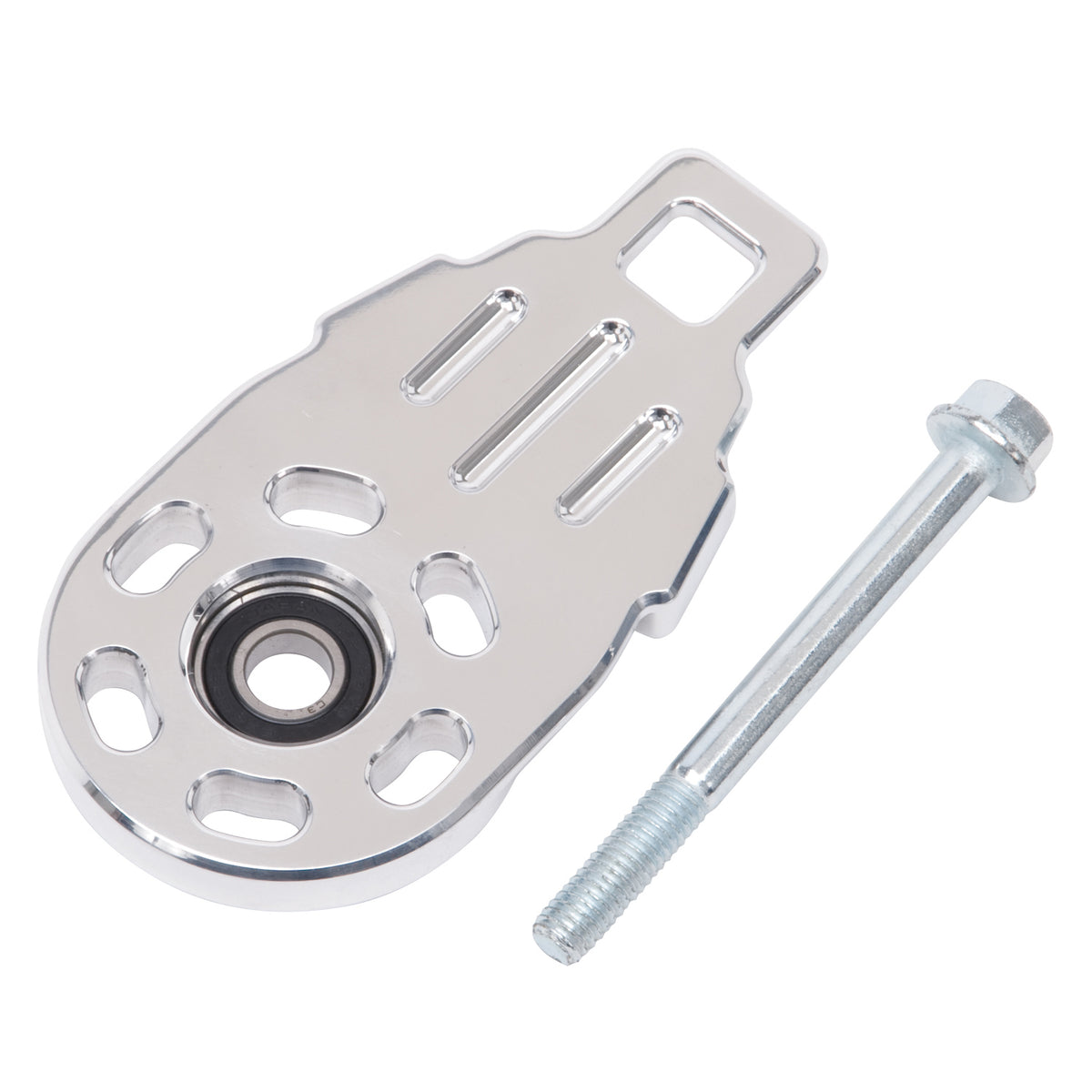 Edelbrock Tensioner Cover Dual Quad Ls/SBC Supercharger Polished - 15551