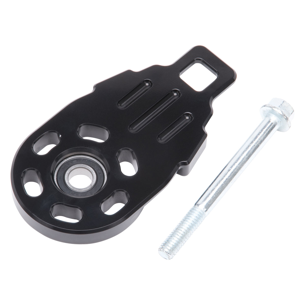 Edelbrock Tensioner Cover Dual Quad Ls/SBC Supercharger Black - 15553