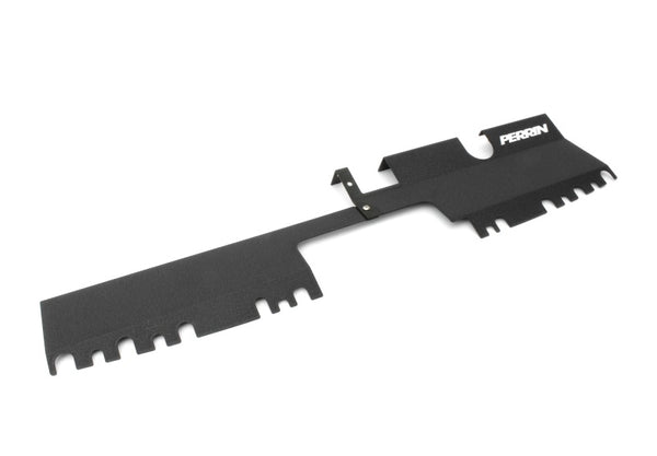 Perrin 15-21 WRX/STI Radiator Shroud (With OEM Intake Scoop) - Black - PSP-ENG-512-4BK for 2015-2021 Subaru WRX STI - front v
