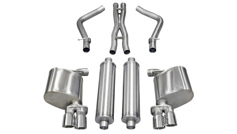 Corsa 2011-2013 Dodge Charger R/T 5.7L V8 Polished Sport Cat-Back Exhaust - 14525