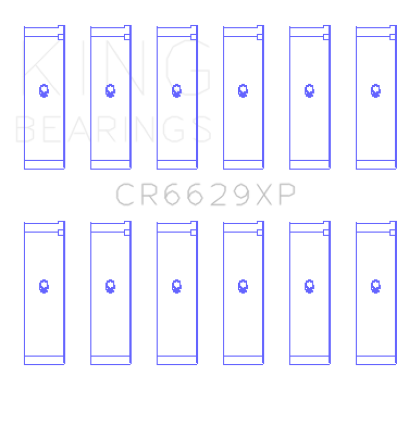 King Nissan TB48DE/TB45E/TB42 Set of 6 - CR6629XP