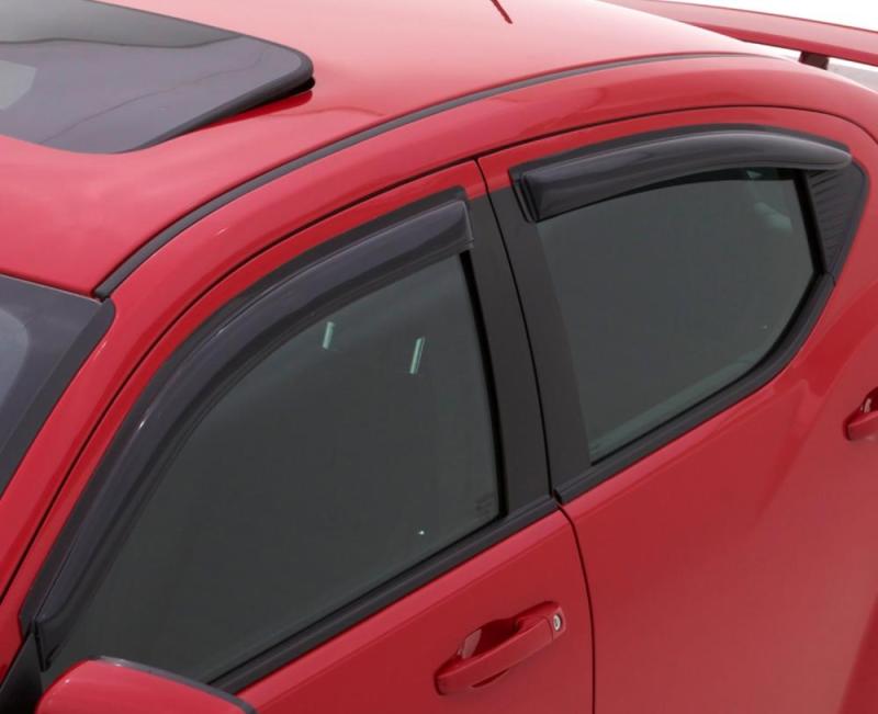 AVS 15-18 Ford F-150 Supercrew Ventvisor Outside Mount Window Deflectors 4pc - Smoke - 94975