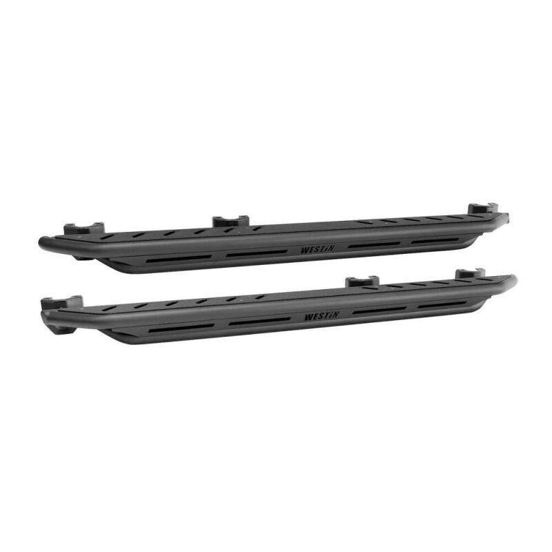 Westin/Snyper 2018+ Jeep Wrangler JL Unlimited 4DR Triple Tube Rock Rail Steps - Textured Black - 42-6025