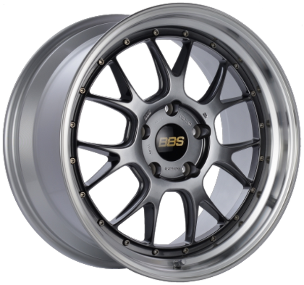 BBS LM-R 19x8.5 5x114.3 ET43 Diamond Black Center Diamond Cut Lip Wheel - 82mm PFS Required - LM302DBPK by BBS