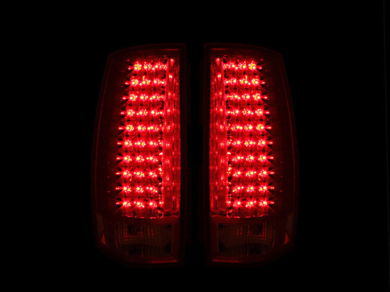 ANZO 2007-2014 Chevrolet Suburban LED Taillights Red/Clear G4 - 311141