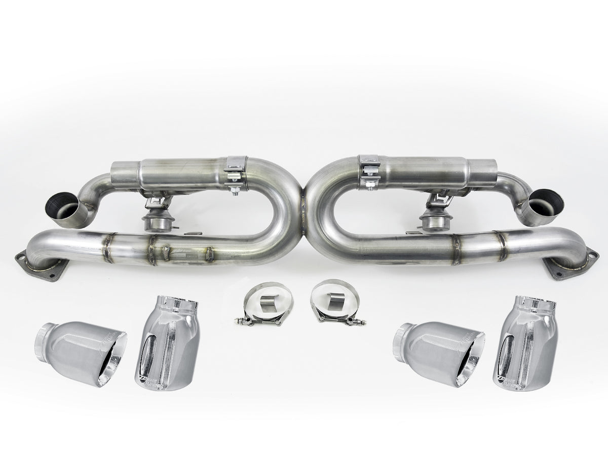 AWE Tuning Porsche 991 SwitchPath Exhaust for PSE Cars Chrome Silver Tips - 3025-42010