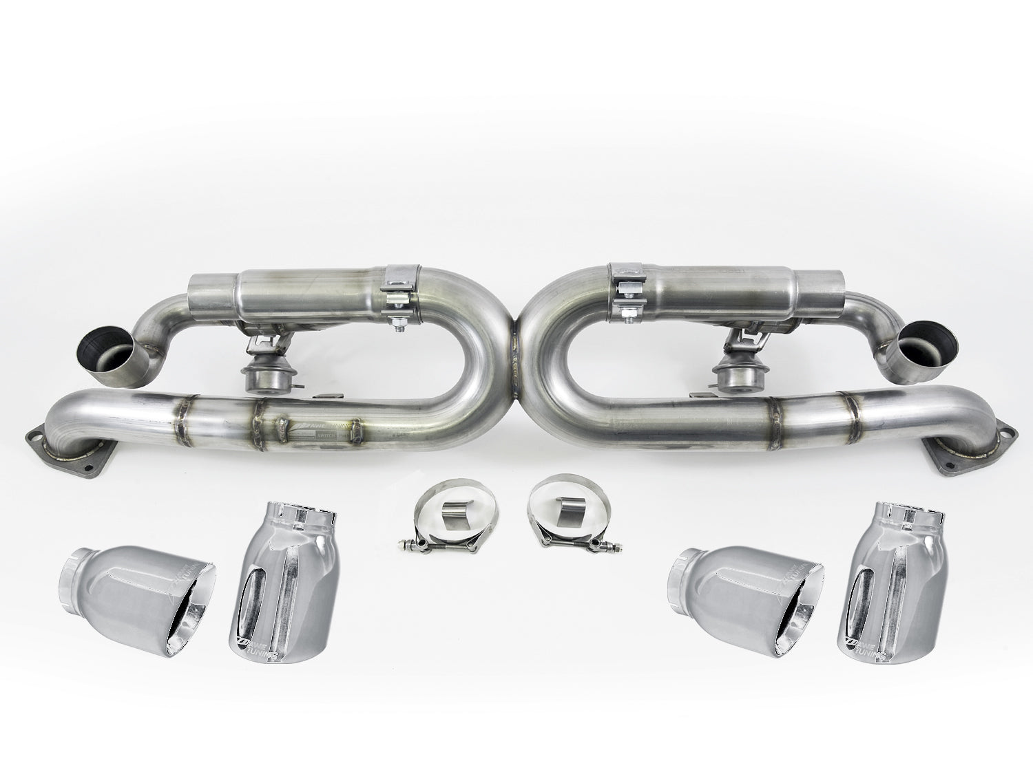 AWE Tuning Porsche 991 SwitchPath Exhaust for PSE Cars Chrome Silver Tips - 3025-42010