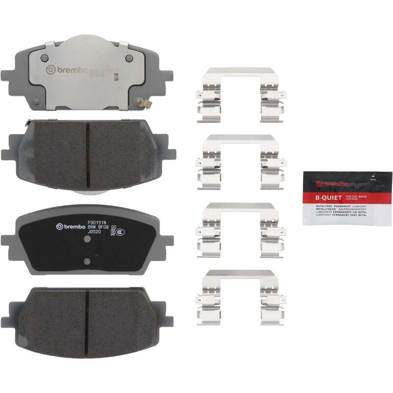 Brembo OE 21-24 Genesis G80/22-23 Hyundai Santa Cruz/21-23 Santa Fe Ceramic Brake Pad - Front - P30151N