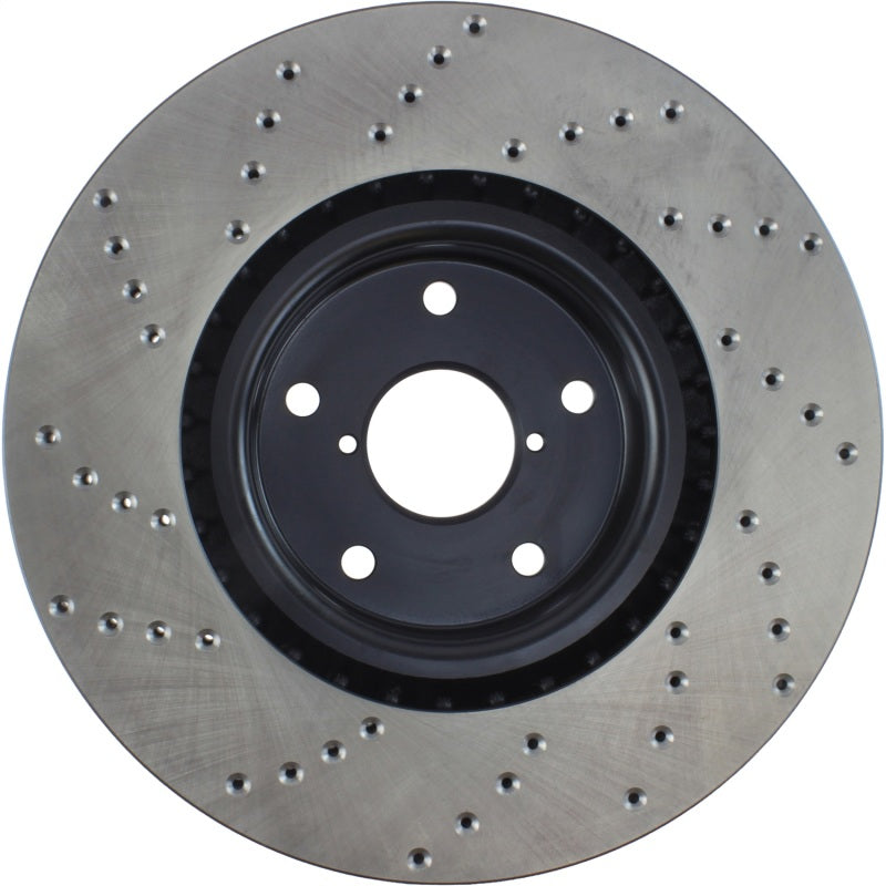 StopTech 05-17 Subaru WRX Cryo Drilled Sport Left Front Rotor - 128.47022CL