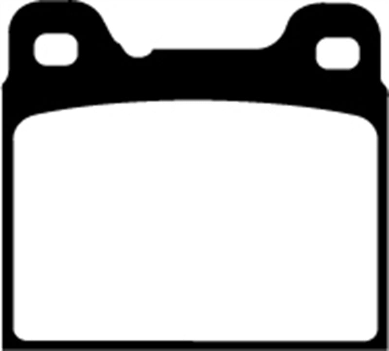 EBC 91-93 Volvo 740 2.3 (ABS) (Girling) Ultimax2 Rear Brake Pads - UD541 for 1983-1990 Volvo 760 - front view