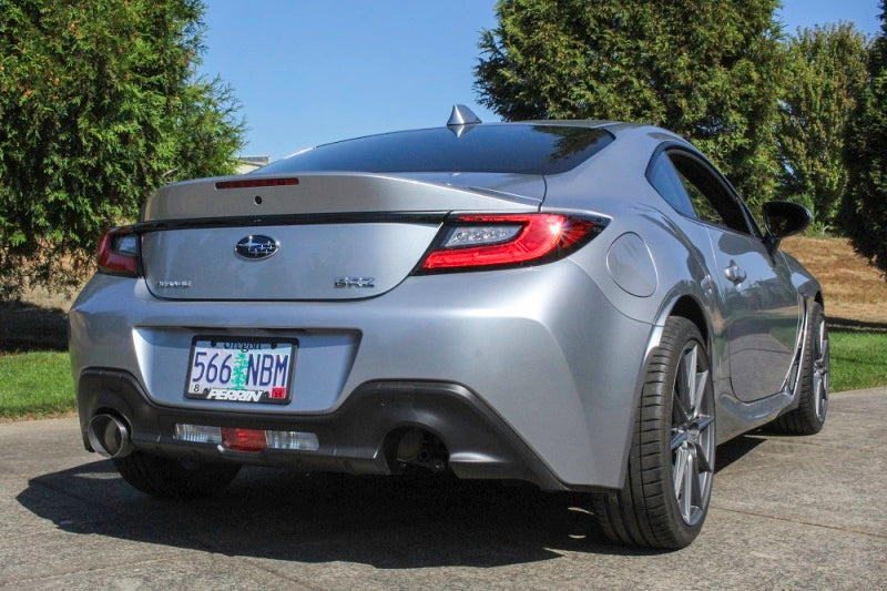 Perrin 22+ BRZ/GR86 Axle Back Exhaust SS (Single Side Exit w/Helmholtz Chamber) - PSP-EXT-368BR