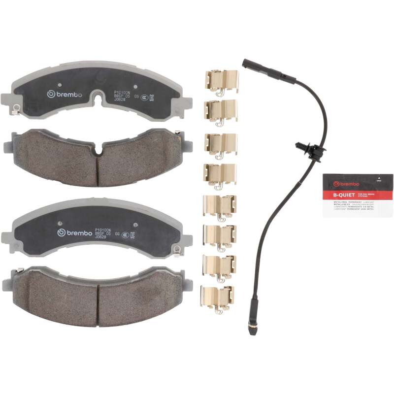 Brembo OE 20-21 Chevy Silverado 2500 HD/3500 HD/GMC Sierra 2500 HD Ceramic Brake Pad - Front - P10100N