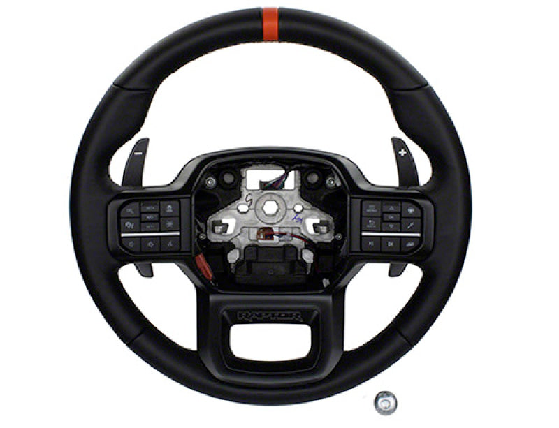 Ford Racing 2021+ F-150 Raptor Steering Wheel Kit - Black - M-3600-F15B