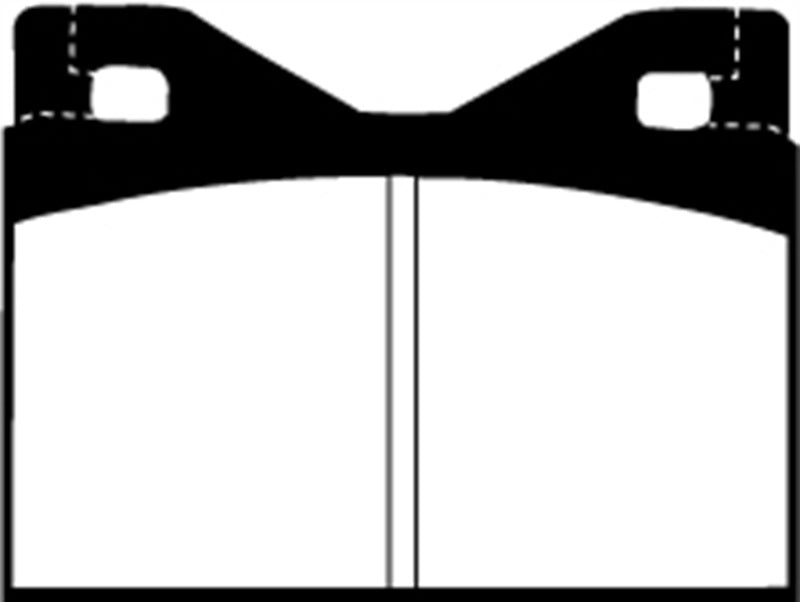 EBC 71-75 Ferrari 365 GTBB 4.4 Redstuff Rear Brake Pads - DP3126C