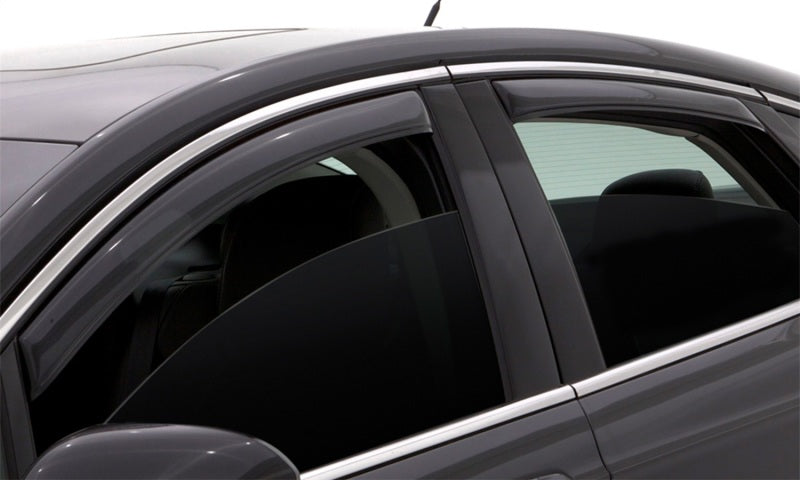 AVS 08-14 Dodge Avenger Ventvisor In-Channel Front &amp; Rear Window Deflectors 4pc - Smoke - 194065